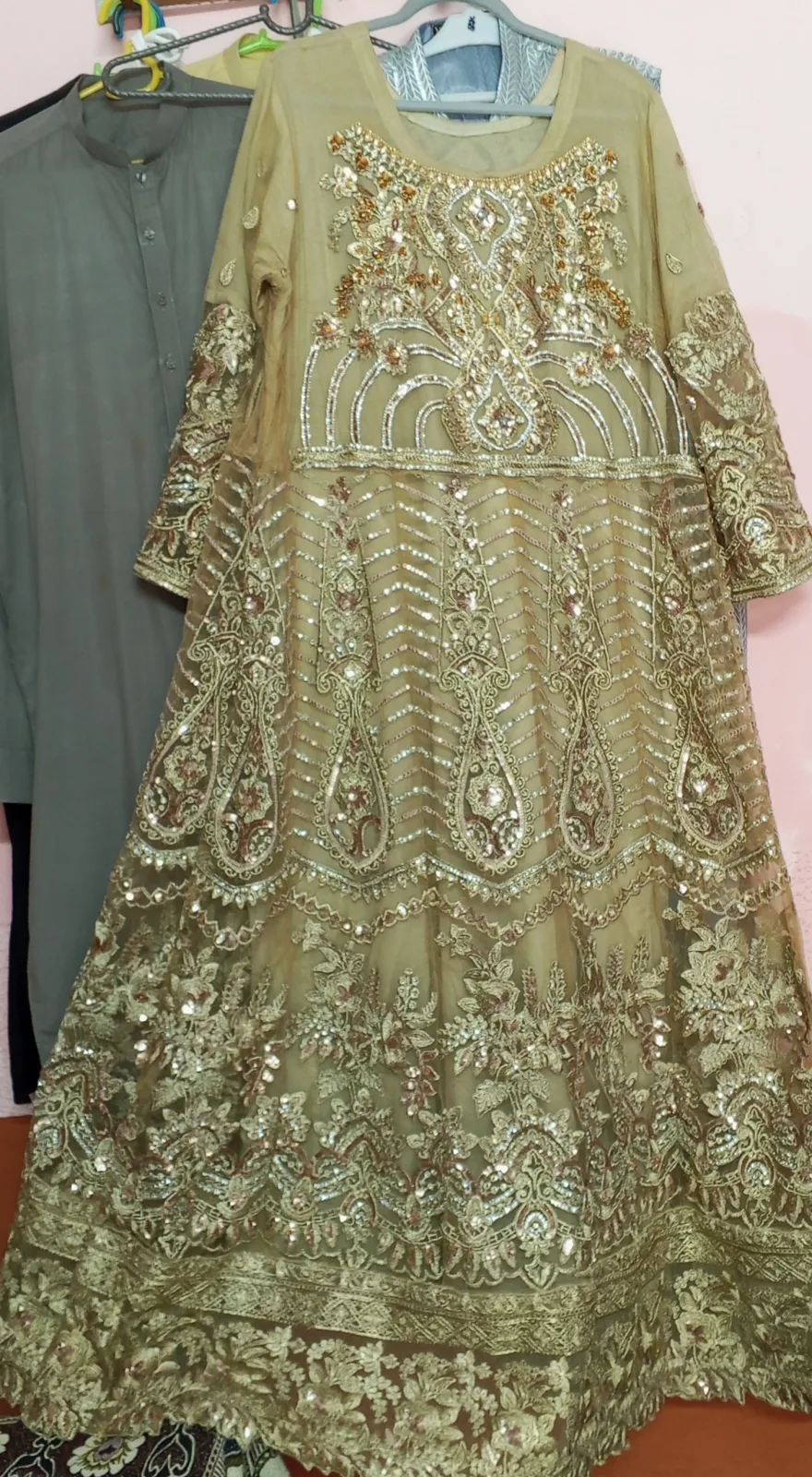 Gold long maxi